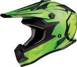 MOOSE RACING Youth F.I. Helmet - Agroid Camo - MIPS® - Yellow/Green - Medium 0111-1524