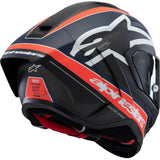 ALPINESTARS Supertech R10 Helmet - Team - Matte Black/Carbon Red Fluo/Blue - XL 8200224-1383-XL