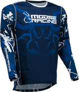 MOOSE RACING Agroid Jersey - Blue/White - Large 2910-7008