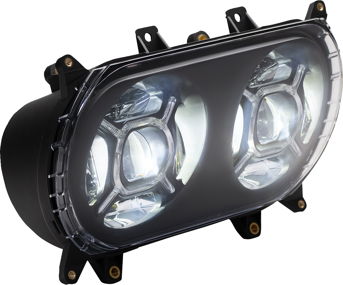 CUSTOM DYNAMICS LED Headlight - Black - Road Glide CD-RG-H-B