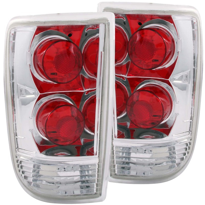 ANZO 1995-2005 Chevrolet Blazer Taillights Chrome 211004