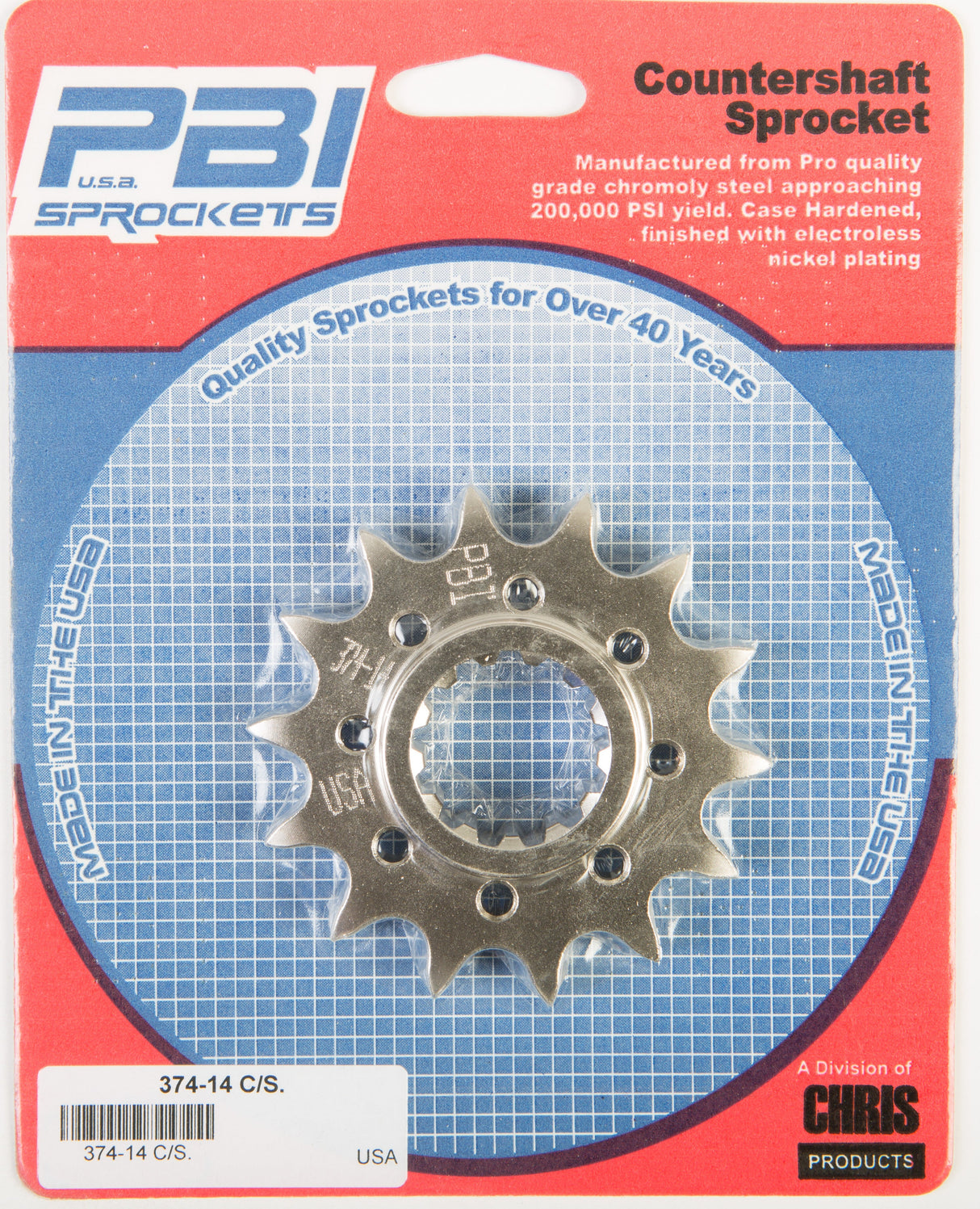 PBIFront Cs Sprocket Steel 14t-530 Hon374-14