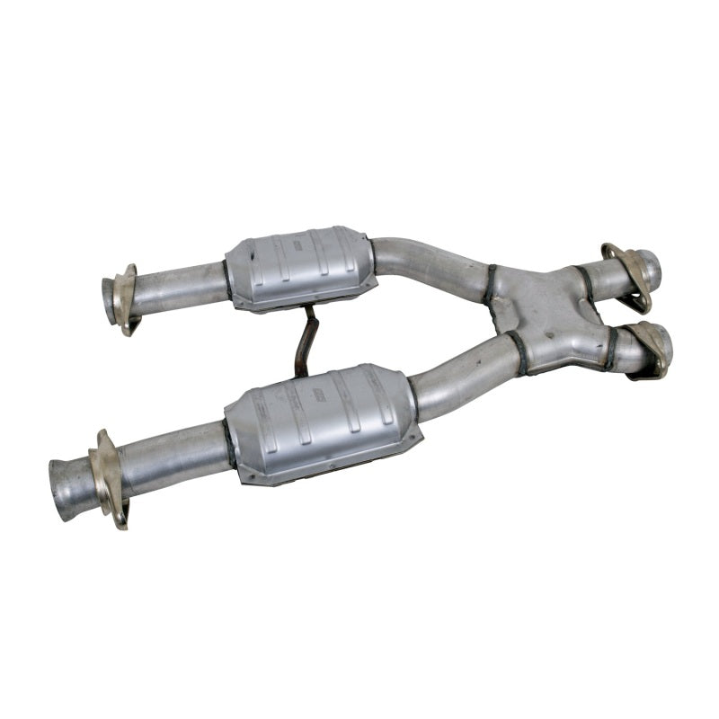 BBK 79-93 Mustang 5.0 Short Mid X Pipe With Catalytic Converters 2-1/2 For BBK Long Tube Headers 1659