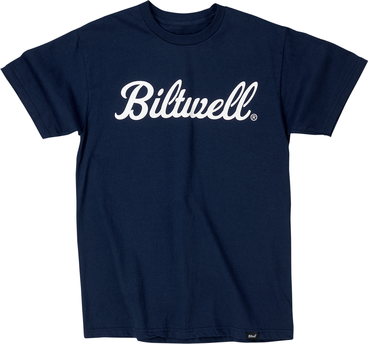 BILTWELL Script T-Shirt - Navy - Small 8101-052-002