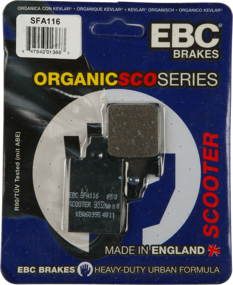 EBC Brake Pads Sfa116 Organic SFA116