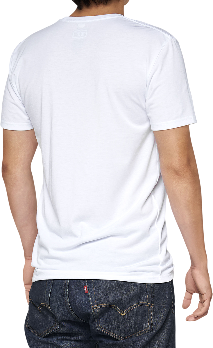 100% Tech Surman T-Shirt - White - Large 35031-000-12