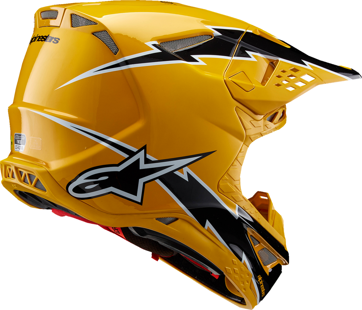 ALPINESTARS Supertech M10 Helmet - Ampress - MIPS® - Gloss Black/Yellow - Medium 8300823-1414-M