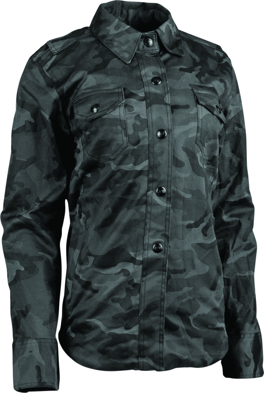 Speed and Strength Speed Society Armored Moto Shirt Camouflage Womens - Large 880439