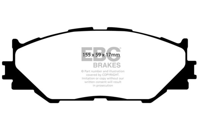 EBC 06-08 Lexus IS250 2.5 Redstuff Front Brake Pads DP31772C