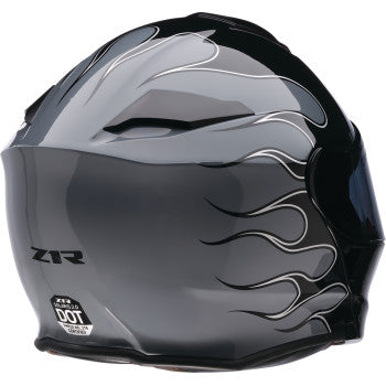 Z1R Solaris 2.0 Modular Helmet - Flame - Black/Gray - Small 0100-2653