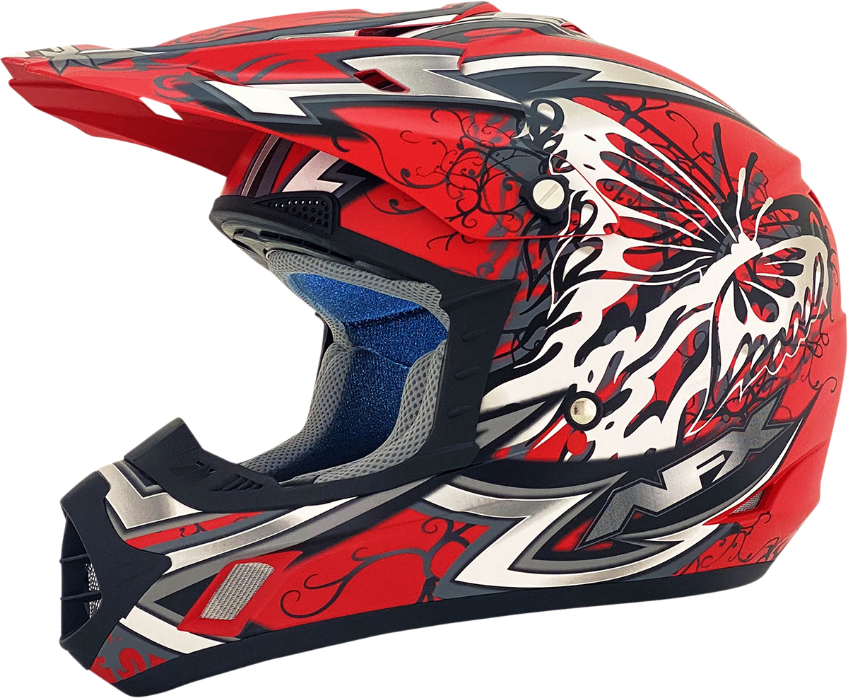 AFX FX-17 Helmet - Butterfly - Matte Ferrari Red - Small 0110-7117