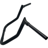 FAT BAGGERS INC. 1-1/4" EZ Install Pointed Top Handlebar - Reduced Reach - 13" - Black 905013-B