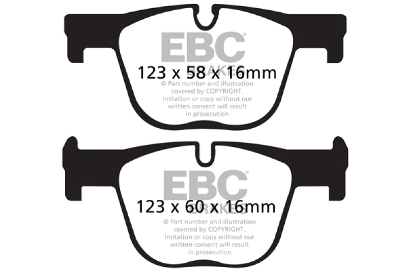 EBC 12+ BMW 335 3.0 Turbo (F30) Redstuff Rear Brake Pads DP32131C