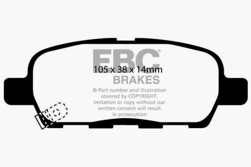 EBC 03-05 Infiniti FX35 3.5 Ultimax2 Rear Brake Pads UD905