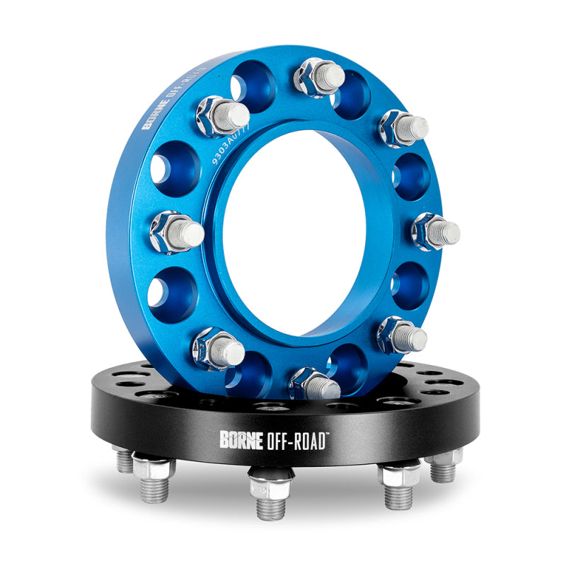 Mishimoto Borne Off-Road Wheel Spacers - 8X165.1 / 121.3 / 38.1 M14 - Blue