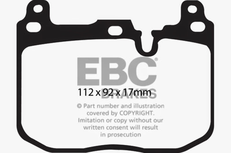 EBC 14+ BMW M3 3.0 Twin Turbo (F80) Redstuff Front Brake Pads DP32130C