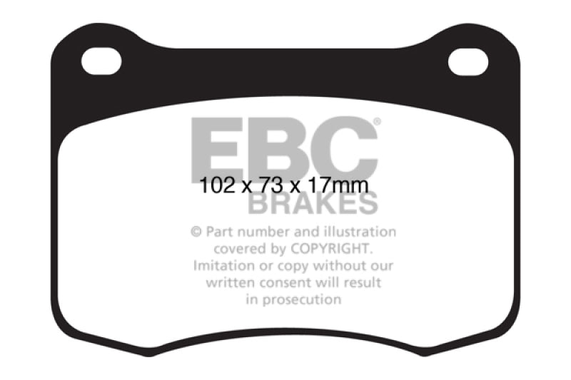 EBC 08+ Lexus IS-F 5.0 Yellowstuff Rear Brake Pads DP41820R