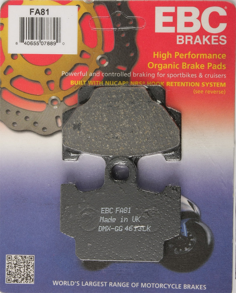 EBC Brake Pads Fa81 Organic FA81