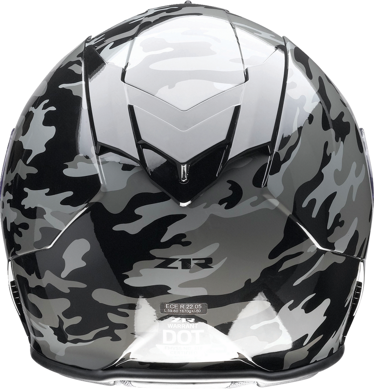 Z1R Warrant Helmet - Camo - Black/Gray - Large 0101-14368