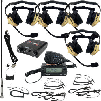NAVATLAS Intercom/Radio and Headset Kit - 4-Seat - Beige NIRBHBE4