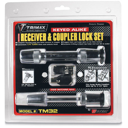 Trimax 5/8 Receiver Lock & 2-1/2 Span Coupler Lock 348028