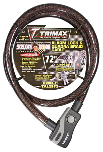 Trimax Alarmed Lock & Quadra-Braid Cable 72 348039