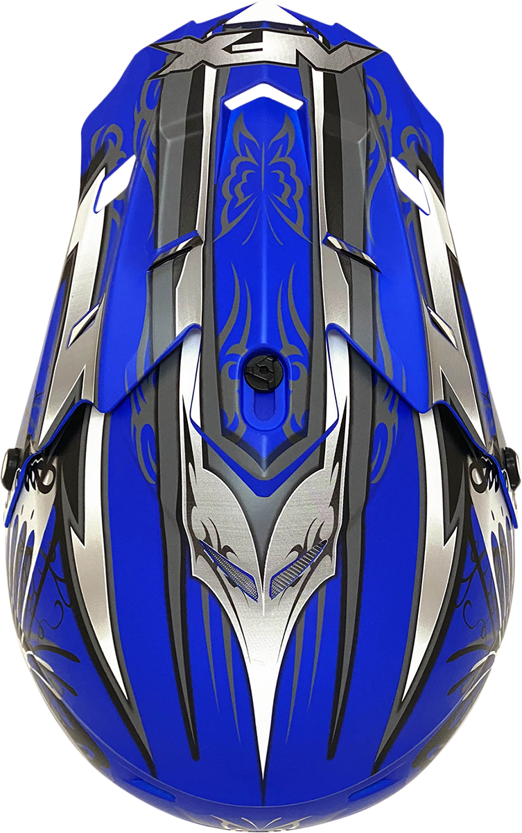 AFX FX-17Y Helmet - Butterfly - Matte Blue - Medium 0111-1388