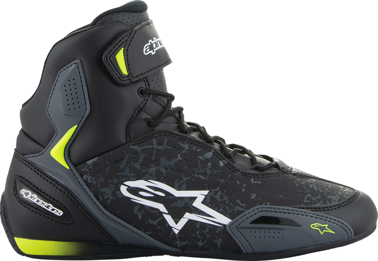 ALPINESTARS Faster-3 Shoes - Black/Yellow - US 8 2510219-155-8