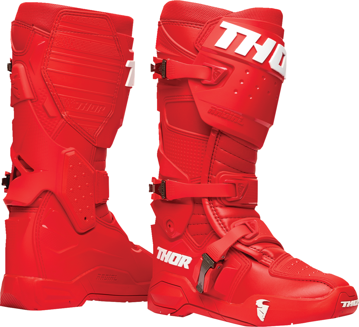 THOR Radial Boots - Red - Size 10 3410-2739