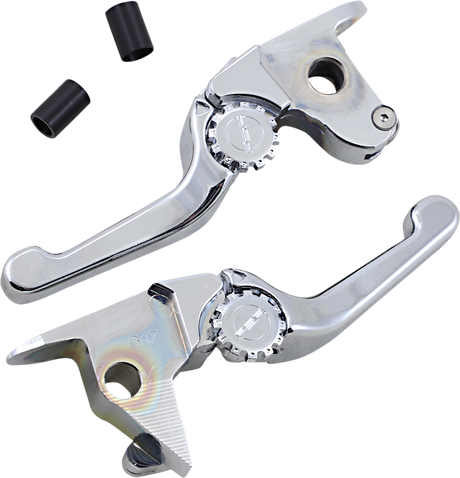 POWERSTANDS RACING Lever Set - Anthem - Shorty - Chrome 12-01664-20