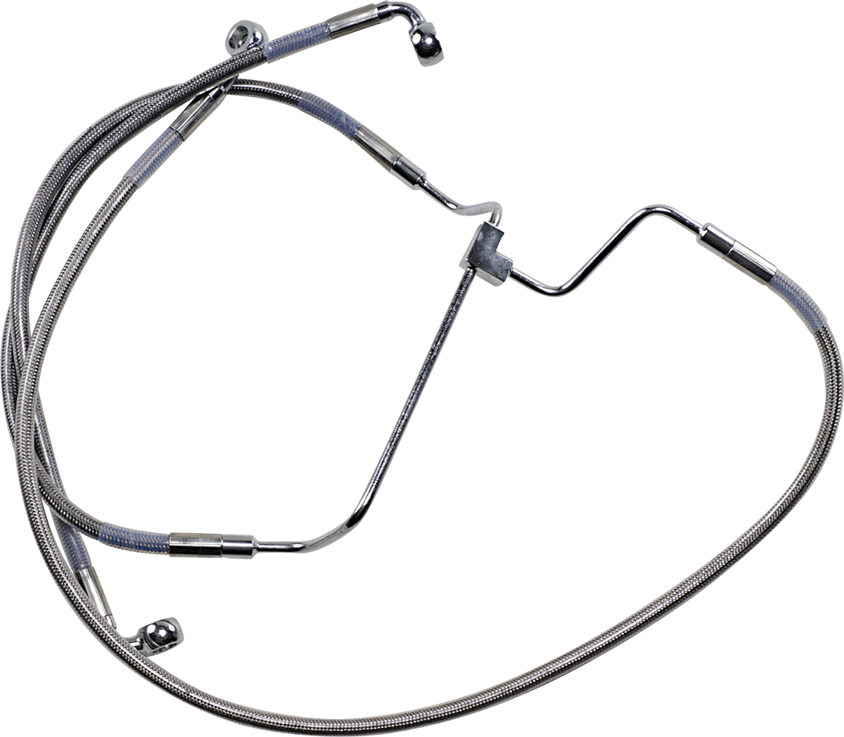 DRAG SPECIALTIES Brake Line - +4" - Stainless Steel 614085-4