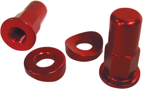 NO TOIL Rim Lock Nut/Spacer - Kit - Red NTRK-004