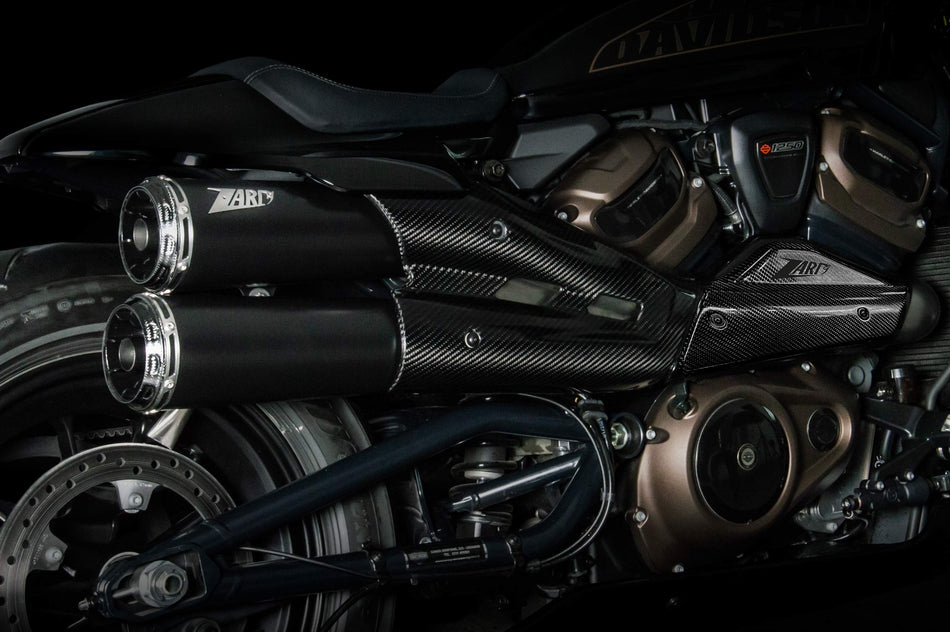 ZARD Exhaust Top Gun Slip-On Euro 5 Version Harley Davidson Sportster S 1250 2021- 2023 HD007S10SCO-B