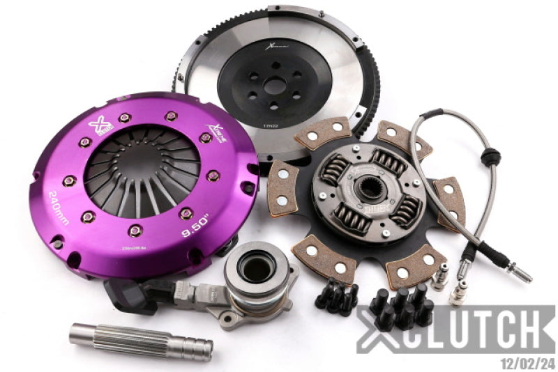 XClutch 13-18 Ford Focus ST 2.0L Stage 2R Extra HD Sprung Ceramic Clutch Kit XKFD24640-1R