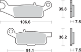 SBS Off-Road Sintered Brake Pads - Yamaha 849SI