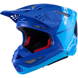 ALPINESTARS Supertech M10 Helmet - Flood - MIPS® - Blue/Black Carbon - Large 8301023-7282-L