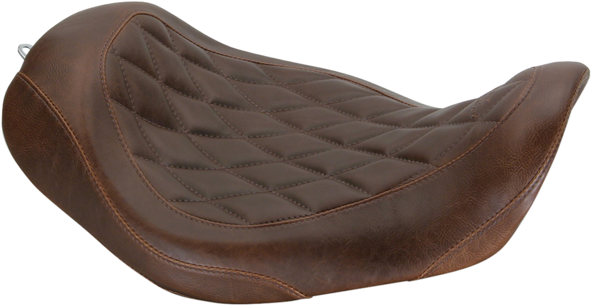 MUSTANG Seat - Wide Tripper Solo - without Backrest - Diamond - Brown 76706