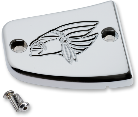 JOKER MACHINE Master Cylinder Cover - Warrior - Chrome 30-382-3