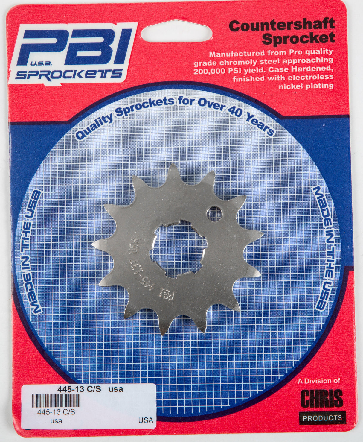 PBIFront Cs Sprocket Steel 13t-520 Kaw/Yam445-13