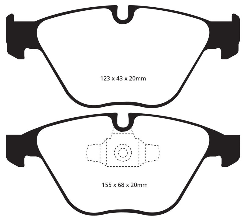 EBC 13+ BMW X1 2.0 Turbo (28i) Redstuff Front Brake Pads DP31512C