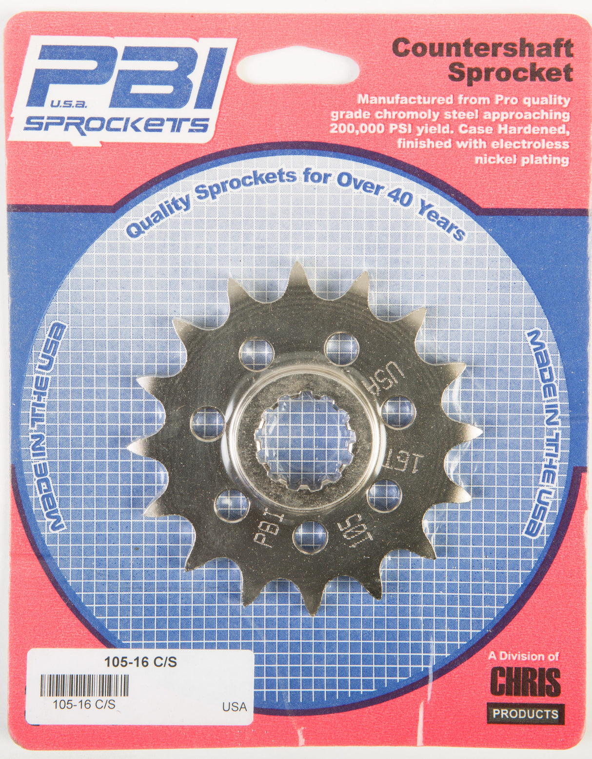 PBIFront Cs Sprocket Steel 16t-520 Yam105-16