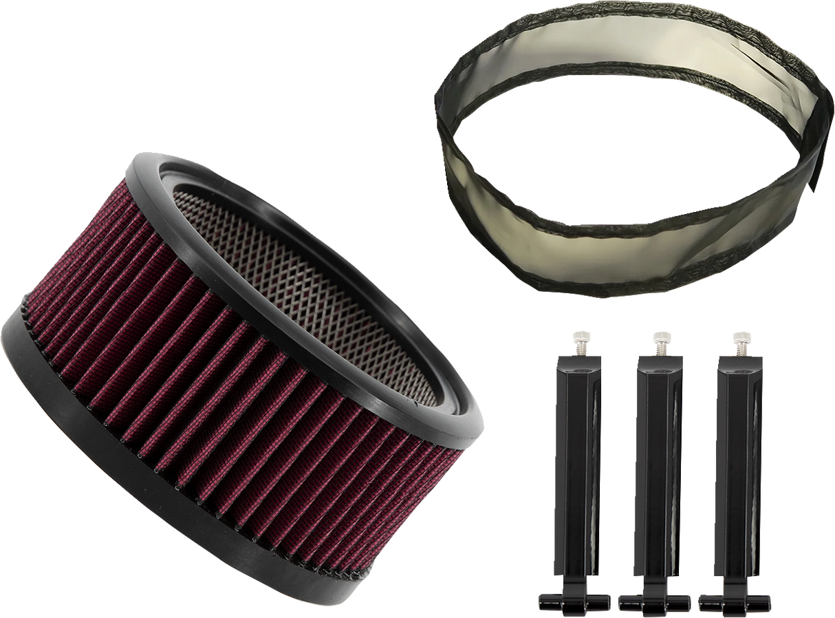 TRASK Air Filter - Big Power Assault - Gloss Black TM-1020-BPGBK