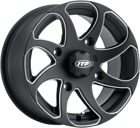 ITP Wheel - Twister - Directional - Front/Rear | Right - Milled Black - 14x7 - 4/137 - 5+2 1422328727BR