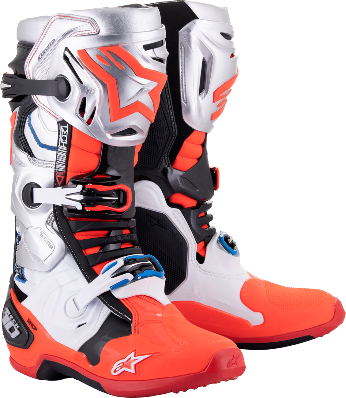 ALPINESTARS Limited Edition Vision Tech 10 Boots - Black/White/Silver/Red - US 8 2010020-1283-8