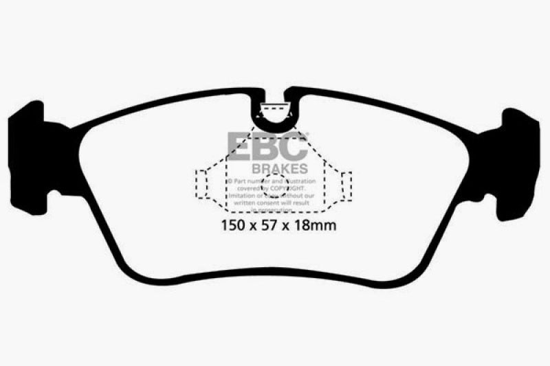 EBC 99-02 BMW Z3 2.5 Redstuff Front Brake Pads DP31211C