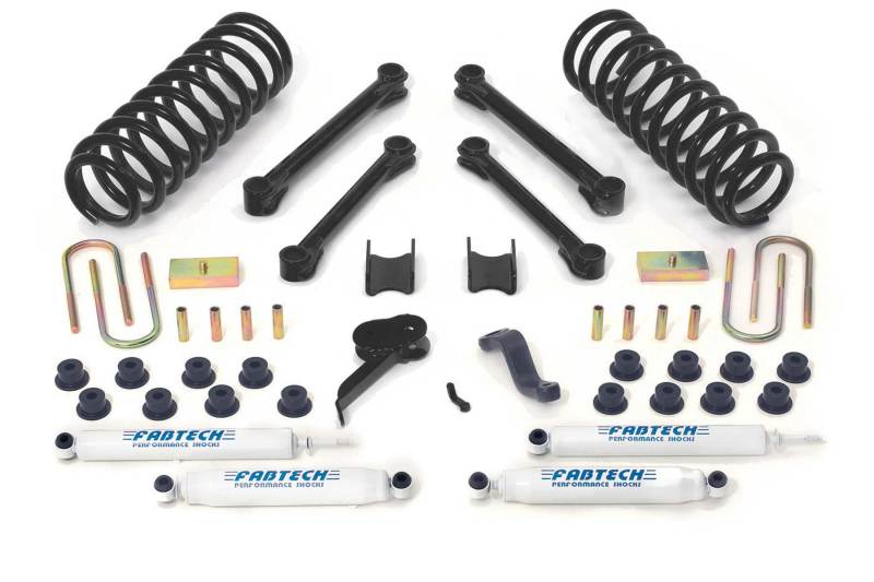 Fabtech 09-13 Dodge 2500/3500 4WD w/Diesel & Auto 4.5in Perf Sys w/Perf Shks K3037