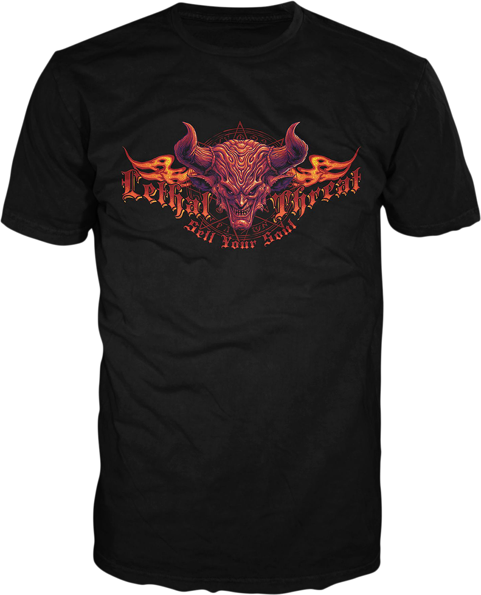 LETHAL THREAT Sell Your Soul T-Shirt - Black - Medium LT20891M