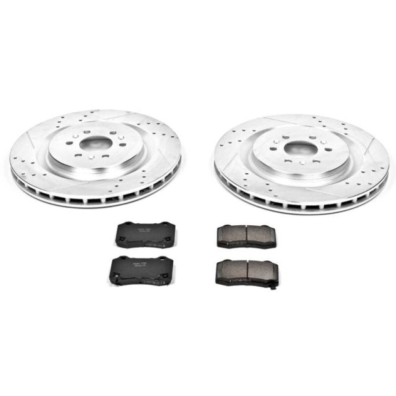 Power Stop 04-07 Cadillac CTS Rear Z23 Evolution Sport Brake Kit