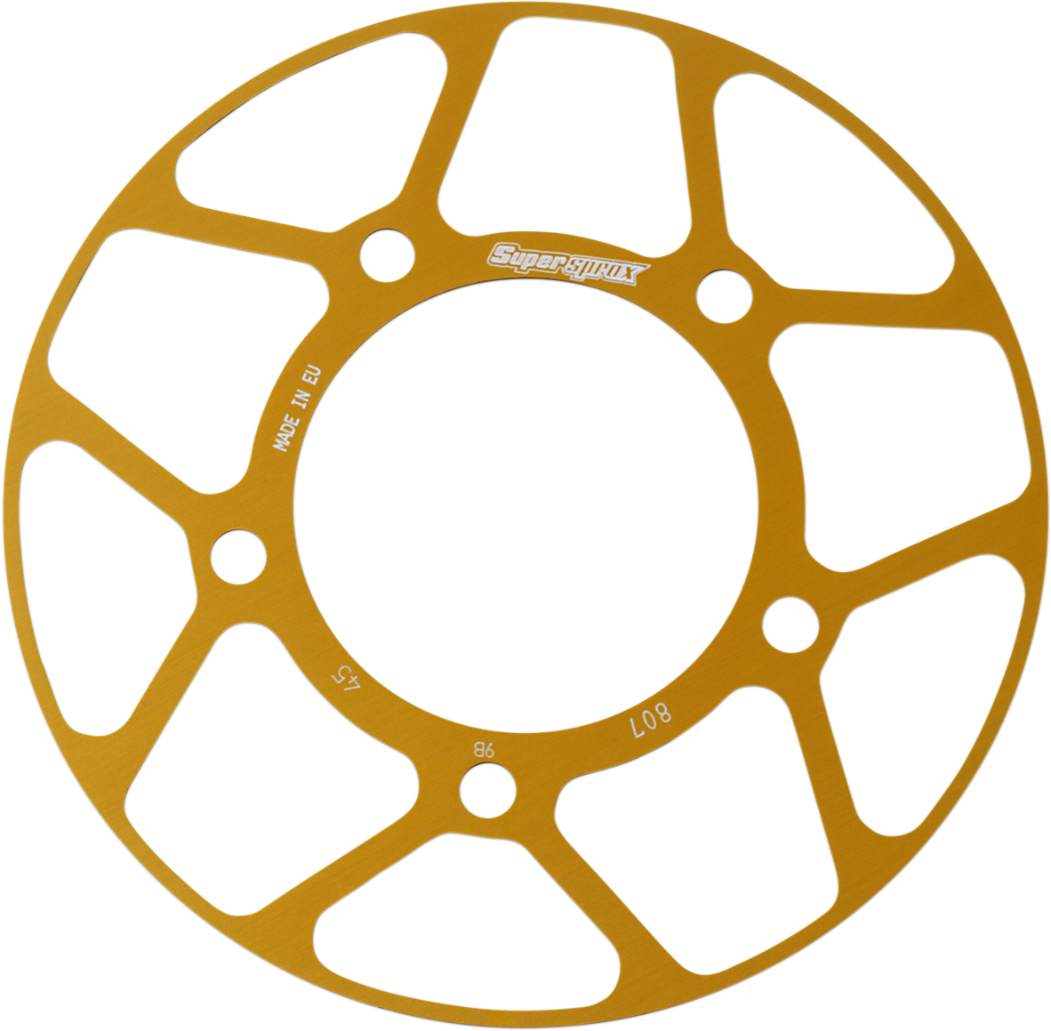 SUPERSPROX Edge Rear Sprocket Insert - Gold RACD-807-45-GLD