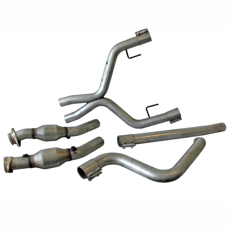 BBK 05-09 Mustang 4.0 V6 True Dual Cat Back Exhaust Conversion Kit With X pipe 4011